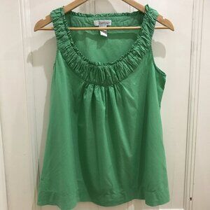 Capture Brand By Ezibuy Bright Emerald Green Sleeveless Cotton Top